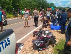 Tabrakan Maut, Pengendara Motor Meregang Nyawa di Jalan Trans Kalimantan