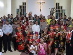 Ibadah Misa dan Perayaan Natal 2022 di Mempawah Aman, Kapolres Pimpin Patroli Gabungan
