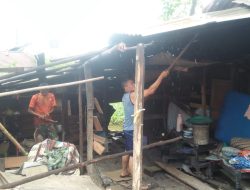 Bentuk Kepedulian TNI AD, Kesdam XII Tanjung Pura Renovasi Rumah Tak Layak Huni Milik Warga di Kubu Raya