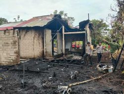 Terdengar Ledakan, Rumah Andi Usman Hangus Terbakar di Kubu Raya