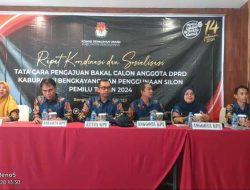 KPU Bengkayang Sosialisasi Penggunaan Silon Bacalon Anggota DPRD pada Pemilu 2024