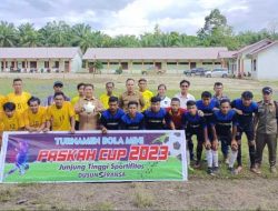 Wabup Sekadau Subandrio Buka Turnamen Sepakbola Mini Paskah Cup 2023 di Seransa