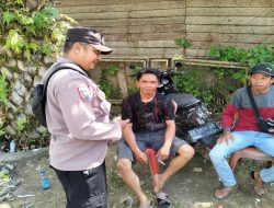 Patroli Dialogis, Bhabinkamtibmas Polsek Meliau Sampaikan Himbauan