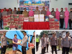 Kapolres Mempawah Salurkan Bantuan untuk Korban Bencana Puting Beliung di Semudun