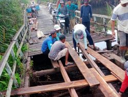 Jembatan Desa Telaga Arum KKU Puluhan Tahun Tak Tersentuh Pembangunan