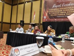 KPU Singkawang Gelar Rakor Persiapan Rapat Pleno Rekapitulasi Hasil Penghitungan Pemilu 2024