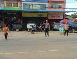 Polres Sanggau Lakukan Pengamanan Pasar Juadah, Cegah Gangguan Kamtibmas