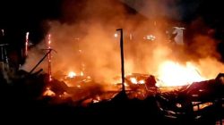 Satu Rumah Semi Permanen di Kubu Raya Hangus Terbakar