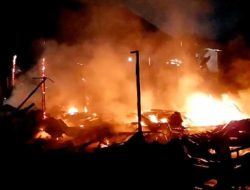 Satu Rumah Semi Permanen di Kubu Raya Hangus Terbakar